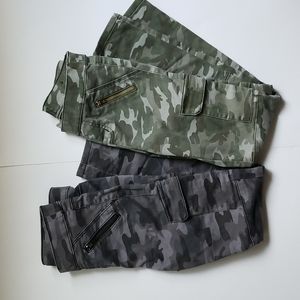 Justice Girls Camo Cargo Pants Leggings - Bundle of 2